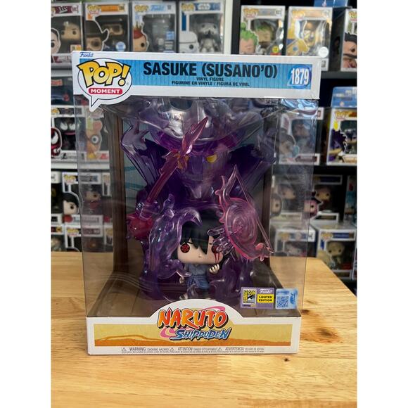 SDCC STICKER LE Funko Pop MOMENT Sasuke (Susano’o) #1879 Naruto Shippuden Anime - Picture 1 of 7